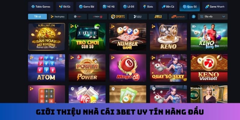 Giới thiệu nhà cái 3BET uy tín hàng đầu