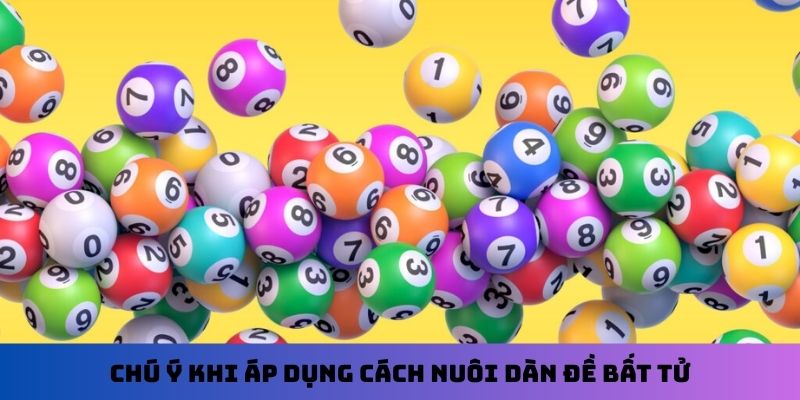 Chú ý khi áp dụng cách nuôi dàn đề bất tử