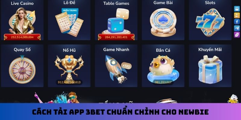 Cách tải app 3Bet chuẩn chỉnh cho newbie